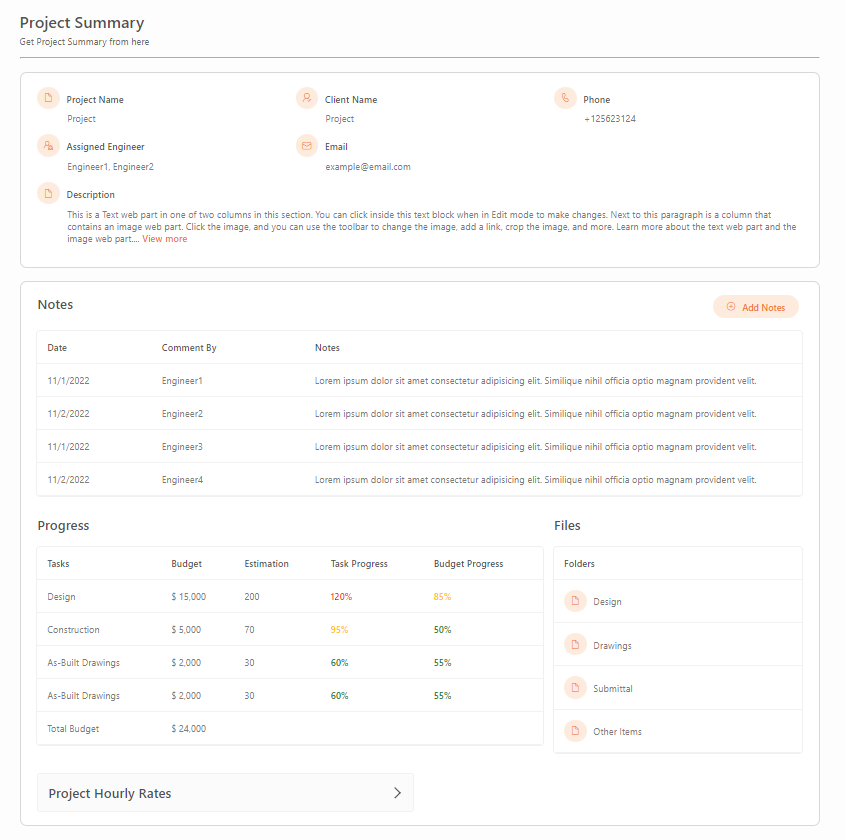 Project Management portal